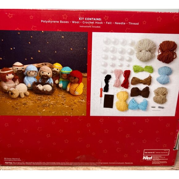 Nativity Scene Crochet Kit 9 Pieces - Picture 4 of 5
